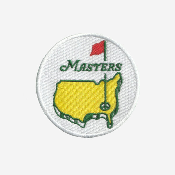 Masters Golf Logo Embroidered Iron On Patch Masters Golf Logo Embroidered Iron On Patch