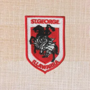 St George Dragons Illawarra NRL Logo Embroidered Iron On Patches