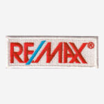 Digital image of a REMAX Logo Embroidered Iron On Patch, ideal for custom apparel and accessories.