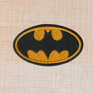Batman Logo Embroidered Iron On Patch