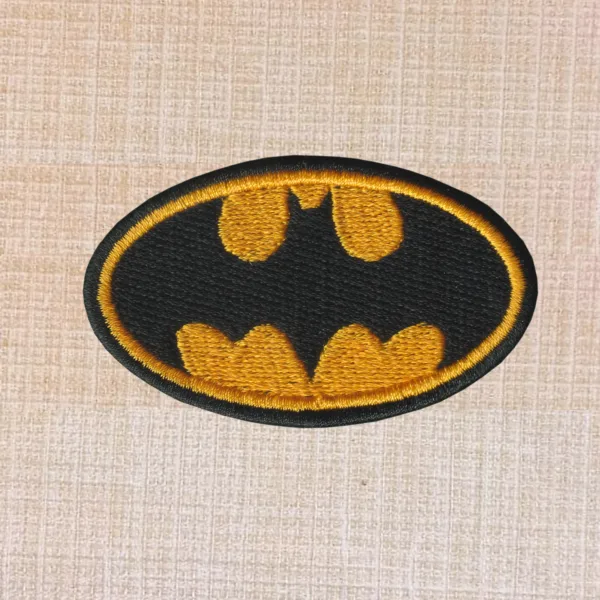 Batman Logo Embroidered Iron On Patch