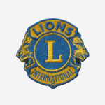 Lions Club Logo Embroidered Iron On Patch