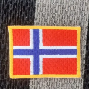 Norway Flag Embroidered Iron On Patches - Image 3