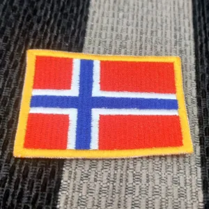 Norway Flag Embroidered Iron On Patches - Image 4