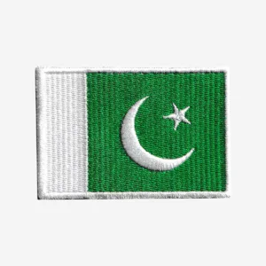 Pakistan Flag Embroidered Iron On Patches
