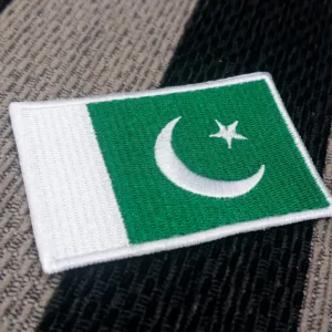 Pakistan Flag Embroidered Iron On Patches - Image 3