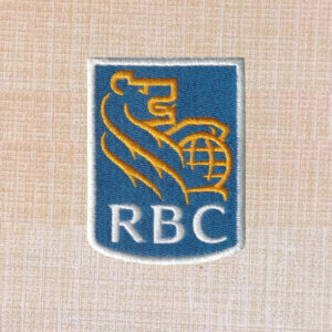 RBC Royal Bank Logo Embroidered Iron On Patch