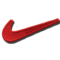 Red Nike Swoosh Embroidered Iron On Patches