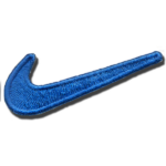 Royal Blue Nike Swoosh Embroidered Iron On Patches