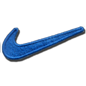 Royal Blue Nike Swoosh Embroidered Iron On Patches