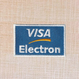 VISA Electron Logo Embroidered Iron On Patch
