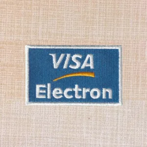 VISA Electron Logo Embroidered Iron On Patch