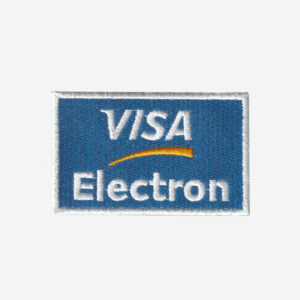 VISA Electron Logo Embroidered Iron On Patch