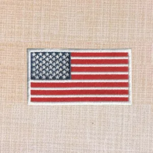American Flag Embroidered Iron On Patch