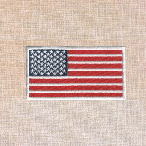 American Flag Embroidered Iron On Patch