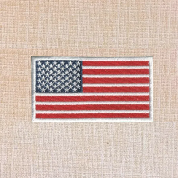 American Flag Embroidered Iron On Patch
