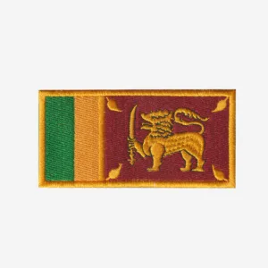 Sri Lanka Flag Embroidered Iron On Patch