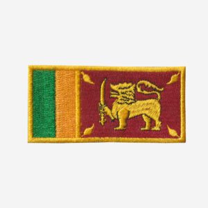 Sri Lanka Flag Embroidered Iron On Patch - Image 3