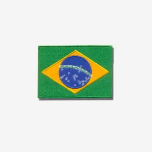 Brazil's Flag Embroidered Iron On Patch