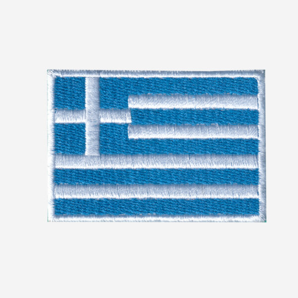 Greece Flag Embroidered Embroidered Iron On Patch Greece Flag Embroidered Embroidered Iron On Patch