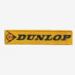 Dunlop Tyres Logo Embroidered Iron On Patch
