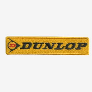 Dunlop Tyres Logo Embroidered Iron On Patch