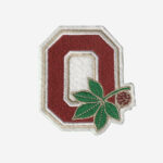 Ohio State Buckeye Leaf Logo Embroidered Iron On Patch