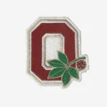 Ohio State Buckeye Leaf Logo Embroidered Iron On Patch
