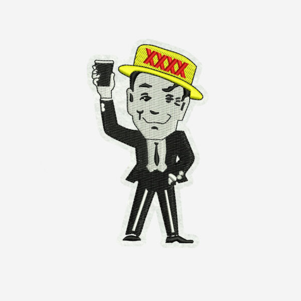 XXXX Man Embroidered Iron On Patch XXXX Man Embroidered Iron On Patch