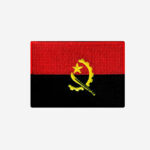 Angola Flag Embroidered Iron On Patch