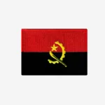 Angola Flag Embroidered Iron On Patch