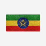 Ethiopia Flag Embroidered Iron On Patch