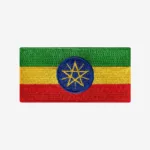 Ethiopia Flag Embroidered Iron On Patch