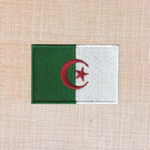 Algeria Flag Embroidered Iron On Patch - Image 2