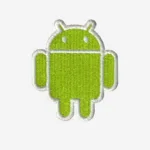 Android Logo Embroidered Iron On Patch