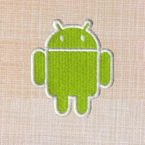 Android Logo Embroidered Iron On Patch