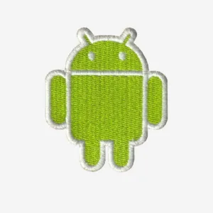 Android Logo Embroidered Iron On Patch