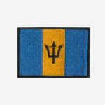 Barbados Flag Embroidered Iron On Patch