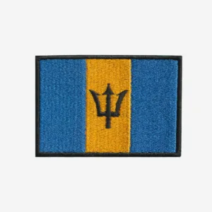 Barbados Flag Embroidered Iron On Patch