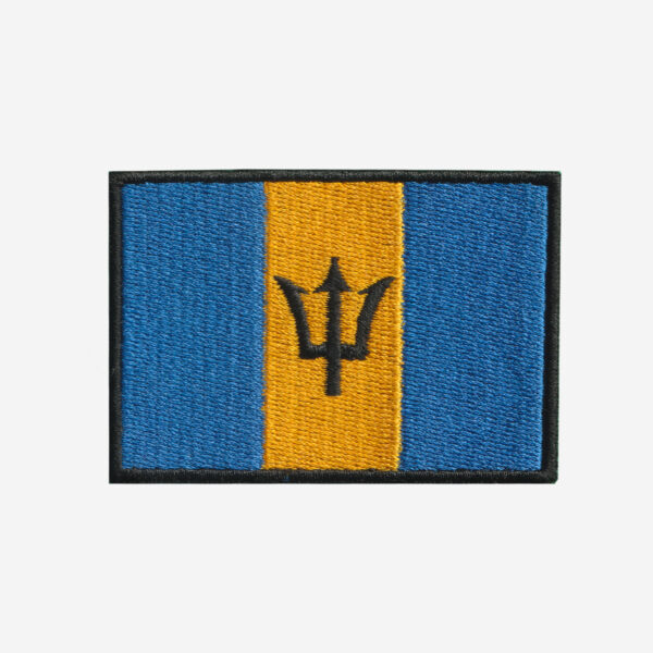 Barbados Flag Embroidered Iron On Patch Barbados Flag Embroidered Iron On Patch