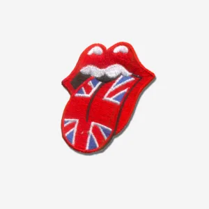 Big Tongue Lips Union Jack England Flag Embroidered Iron On Patches