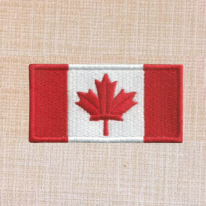 Canada Flag Embroidered Iron On Patch