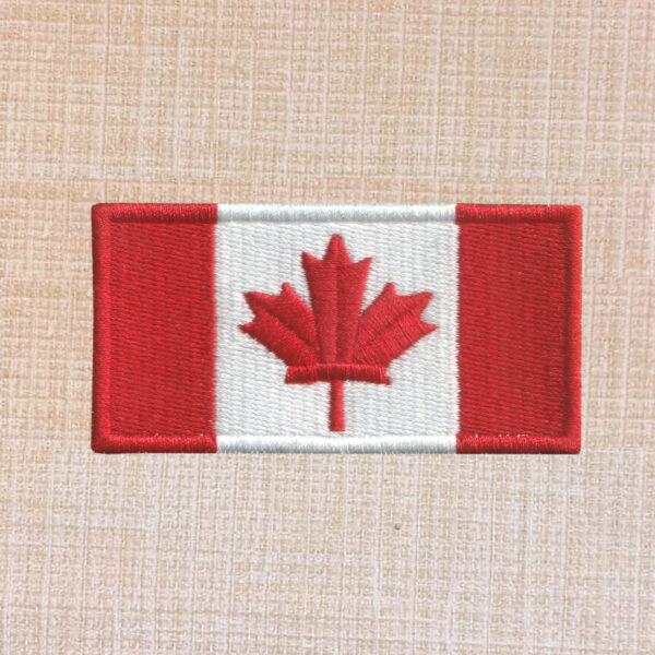 Canada Flag Embroidered Iron On Patch