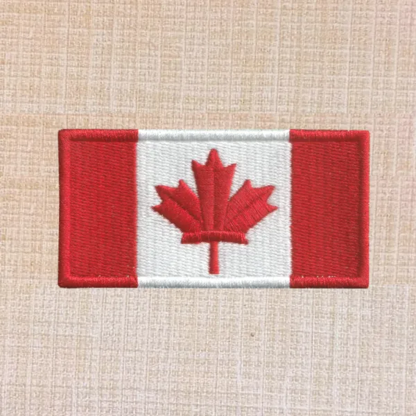 Canada Flag Embroidered Iron On Patch
