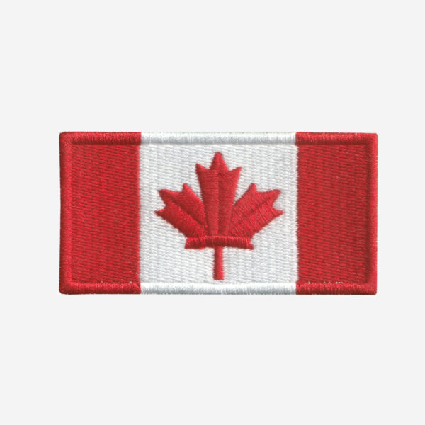 Canada Flag Embroidered Iron On Patch Canada Flag Embroidered Iron On Patch