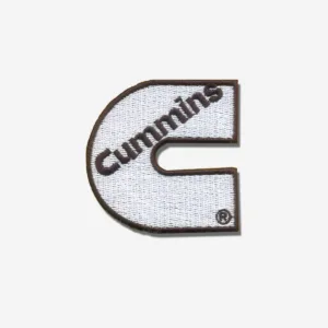 Cummins Logo Embroidered Iron On Patches