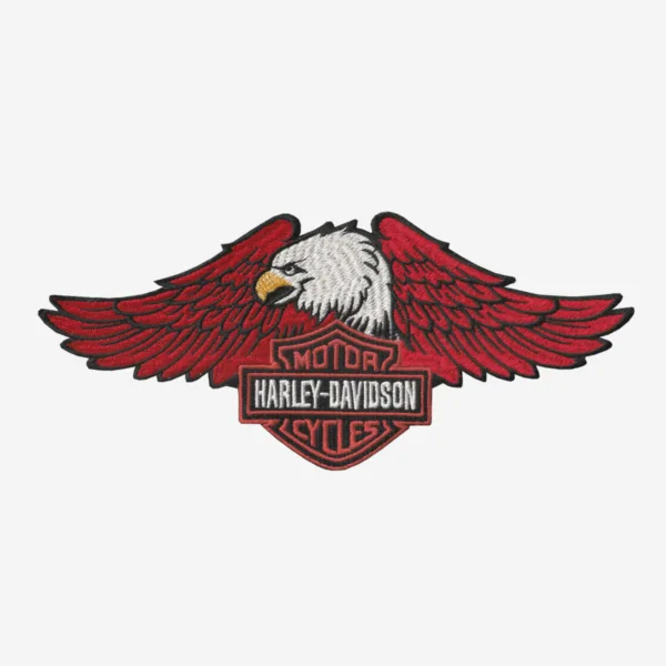 Harley Davidson Logo with Eagle Embroidered Iron On Patch