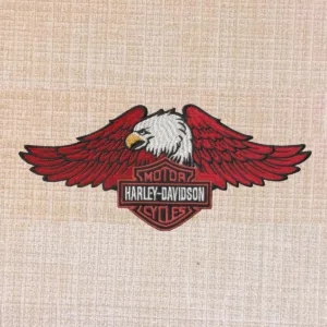 Harley Davidson Logo with Eagle Embroidered Iron On Patch