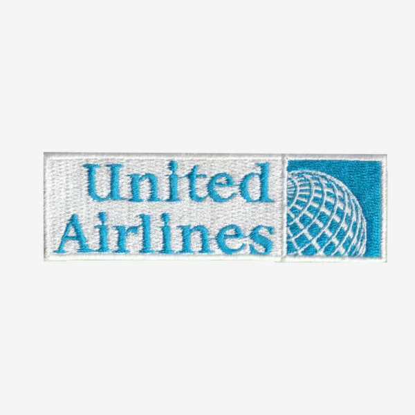 United Airlines Logo Embroidered Iron On Patch United Airlines Logo Embroidered Iron On Patch