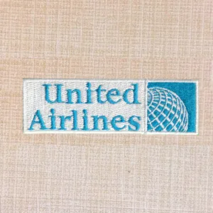 United Airlines Logo Embroidered Iron On Patch